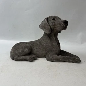 Figura de perro Sandicast 1990 Weimaraner 368 escultura vintage tiene mucho blanco - Imagen 1 de 12