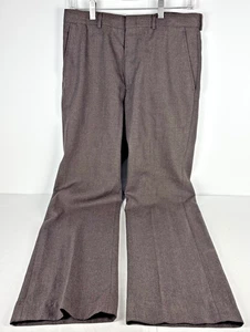 DAKS Dress Pants 31x30 Brown Classic Fit Made in USA Dacron Acrylic Rayon - Picture 1 of 10