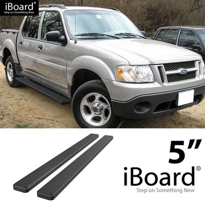 Running Board Side Step Nerf Bars 6in Black Fit Ford Explorer Sport Trac 01-06 - Image 1 of 4