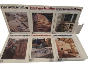1993 FINE HOMEBUILDING MAGAZINES LOT 6 ISSUES 100% COMPLETE SHAKER FARMHOUSE - Picture 1 of 11