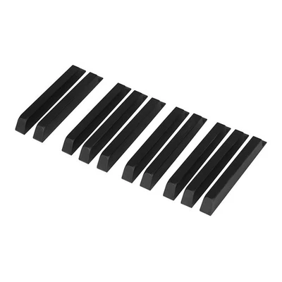 Transform Your Old Keyboard with a Complete Set of 10 Premium black key tops - Image 1 of 4
