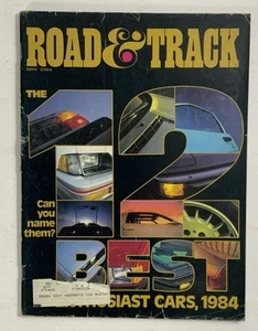 Vintage Road & Track Magazine May 1984 The 12 Best Enthusiast Cars - Picture 1 of 2