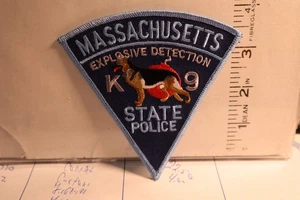 police patch  STATE POLICE MASSACHUSETTS  EXPLOSIVE DETECTION K 9 - Picture 1 of 1