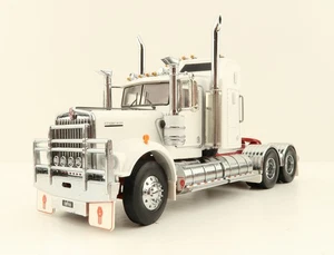 Iconic Replicas Australian Kenworth W900 6x4 Truck White Red Alloy 1:50 - Picture 1 of 12