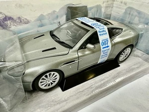 NIB “Die Another Day” Aston Martin Vanquish Silver 1:18 Beanstalk James Bond 007 - Picture 1 of 8