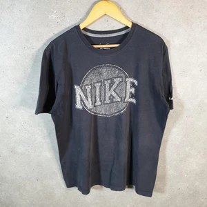 Vintage Nike Fit Spellout T-Shirt Herren Large schwarz Logo Swoosh sportlich - Bild 1 von 7