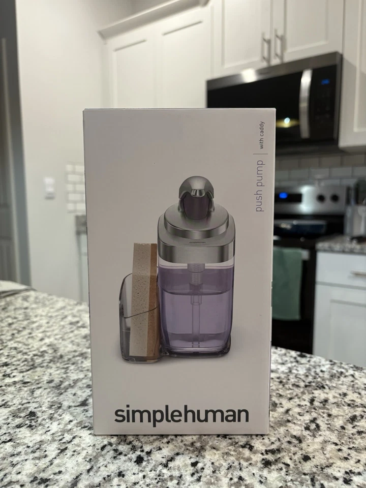 Dispensador de jabón Simplehuman Push Pump con carrito, 22 OZ, ***TOTALMENTE NUEVO - ¡RARO! Foto 1 de 4