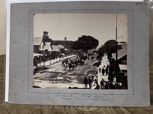 1870s Oakland, California Mounted Albumen Photo - Independence Day Parade - Picture 1 of 19