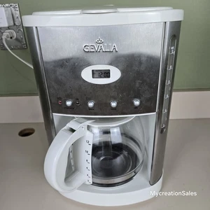 Gevalia Stainless Steel White 12 Cup CM 500 Coffee Maker - Picture 1 of 15