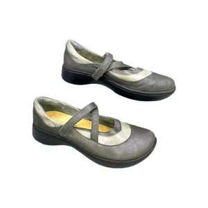 Naot Lagos Womens Mary Jane Shoes Size US 10-10.5 Gray Leather Hook And Loop - Picture 1 of 10