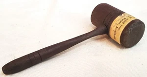ANTIQUE FOLK ART GAVEL MADE OF WOOD FROM THOMAS JEFFERSON ESTATE MONTICELLO vafo - Picture 1 of 10