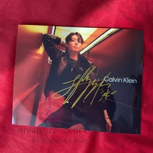 JUNG KOOK (BTS) × CALVIN KLEIN Holiday 2025 Campaign 10″ Autograph – Limited Edi - Bild 1 von 1