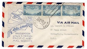 FAM 14 C20 FDC Pan-American Clipper Flight San Francisco - Manila Grimsland - Picture 1 of 2