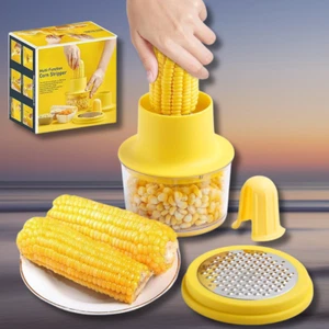 Corn Peeler, Corn Stripper, Corn cob Stripping Tool Corn Cutter & Remover with B - Picture 1 of 7