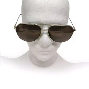 DOLCE & GABBANA Men's Aviator Sunglasses DG2166 488/73 61-14-140 Pale Gold/Brown - Picture 1 of 18