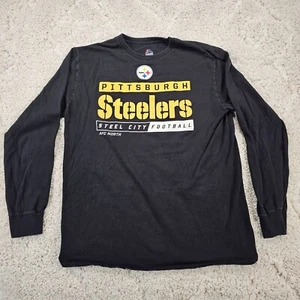 NFL Pittsburgh Steelers Men's Steel Curtain Long Sleeve T-Shirt Size Large - Picture 1 of 11