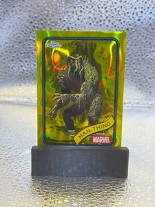 2025 Topps Chrome Marvel | Man-Thing | Yellow Lava Refractor | #31 - Picture 1 of 4