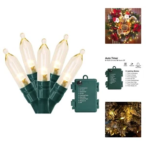 Christmas Lights, Battery Operated String Lights 18ft 50 LED 8 Modes LED Mini... - Picture 1 of 9