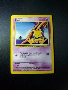1999 Vintage WOTC Pokemon Unlimited Set Base Abra #43/102 - Nuovo con scatola - SPEDIZIONE GRATUITA - Foto 1 di 2