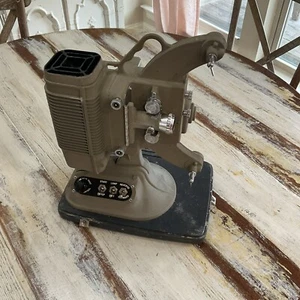 Vintage DeJUR 8mm  Movie Projector Model MW750 with Case  No Cord. PARTS ONLY - Picture 1 of 13