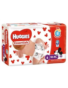 Huggies Essentials Toddler Size 4 Nappies 46 Pack - Picture 1 of 1