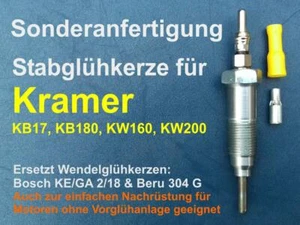Schnell Glühkerze Umbausatz Kramer KA17, KB17, KB180, KW160, KW200, - Bild 1 von 6