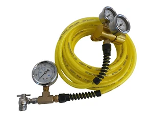 Kit de neumáticos de choque regulador de nitrógeno manguera 30' 600 PSI herramienta de mandril sin pérdida FOX King - Imagen 1 de 11