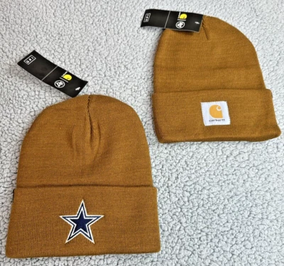 Carhartt Dallas Cowboys Beanie Hat Cap Brown '47 Adult NEW Winter RARE Exclusive