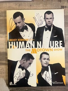 C-  HUMAN NATURE The SMOKEY ROBINSON Motown Show 2013 Program SIGNED by ALL - Picture 1 of 3