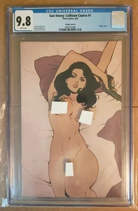 GUN HONEY COLLISION COURSE #1 CUBIERTA VIRGEN DESNUDA JASMIN DARNELL CGC 9.8 - Imagen 1 de 4