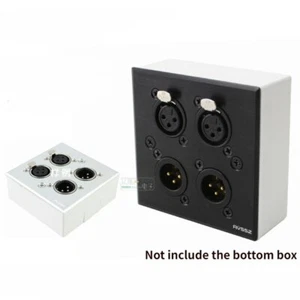 1Pcs 4-bits wall 86 information box panel XLR male and female Yongsheng NC3FD-LX - Picture 1 of 8