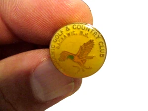 NACKAWIC GOLF & Country Club Nackawic N.B. enamel vintage golf course club pin - Picture 1 of 3