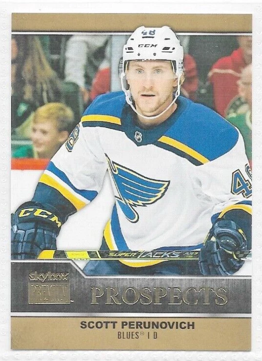 Scott Perunovich St. Louis Blues 2021-22 Metal Universe Skybox Prospects #PP-19 - Image 1 of 1