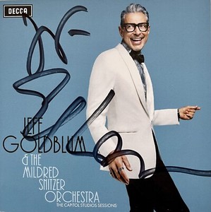 Jeff Goldblum HAND SIGNED The Capitol Studios Sessions Art Card + CD Album NEW
