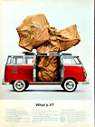 Volkswagen Bus Station Wagon Original 1963 Vintage Print Ad
