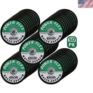 50 Pack - Cut Off Wheels 3 Inch x 1/16 Inch x 3/8 Inch - for Cutting All Stee... - Picture 1 of 4