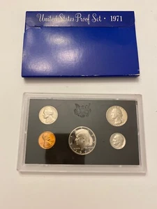 Juego de prueba 1971 S en estuche de plástico duro original de EE. UU. como nuevo - Imagen 1 de 3