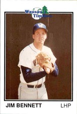 1989 Wausau Timbers Grand Slam #17 Jim Bennett Garden Grove California CA Card