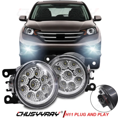 一对防撞雾灯适用于本田 Pilot 2012 - 2014 2015 替换透明镜头 — 第 1/4 张图片