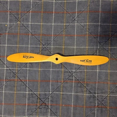 Vintage Top Flite Propeller 10-6 for RC Airplane Wood 10" Blue - Image 1 of 2