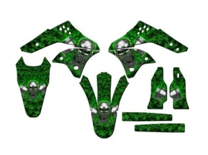 2006-2008 KX 250F Llameante Gearhead Verde Senge Gráficos Kit Compatible Con K - Picture 1 of 4