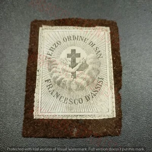 Santino Skapulier aus Stoff - Dritter Orden des Heiligen Franz von Assisi - Bild 1 von 2