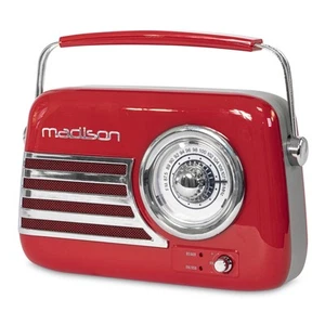 MADISON FREESOUND-VR40R ROJO FIESTA DISCO CLUB SHOW BLUETOOTH USB AUX FM MÚSICA DJ - Imagen 1 de 5