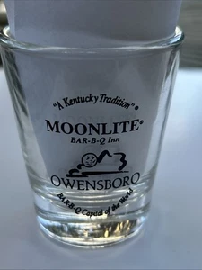 KENTUCKY Shot Glass-MOONLITE BAR B QUE INN, Owensboro, Ky - Picture 1 of 2