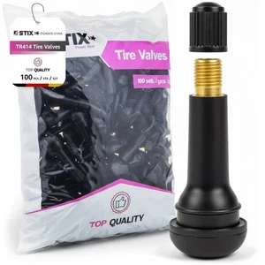 100 x Gummiventile TR414 Ventil Reifen Schlauchlos Alufelgen Stahlfelgen 11,3 mm - Bild 1 von 6