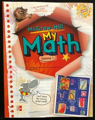 1st Grade - MY MATH - STUDENT EDITION WORKBOOK  (Vol. 1)  (2013, McGraw-Hill) - Image 1 of 4