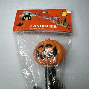 Vintage Halloween Pumpkin JOL Candle Window Light -in Packaging - Picture 1 of 5