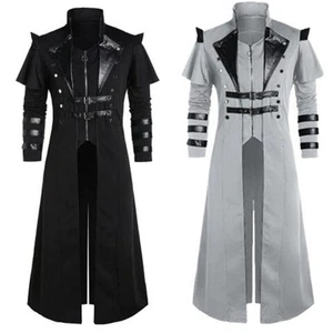 Fashion Dress Men Steampunk Tailcoat Jacket Victorian Assassin Comfortable - Picture 1 of 17