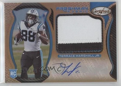 2021 Certified Mirror Bronze /249 Terrace Marshall Jr #218 Rookie Auto RC - Image 1 of 2