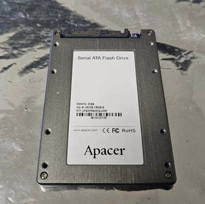 Apacer APS25P6B032G-CCM 32GB  SATA 2.5" SSD | Tested - Image 1 of 4